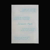 Image 2 of Jurassic Park Folded Poster Zine [We Do Good]