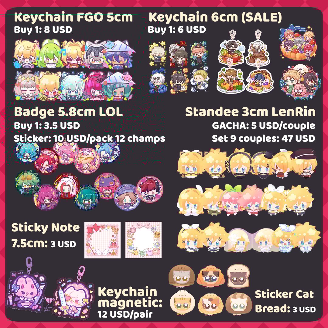 Multi Fandom Merchandise Catalog meropotato