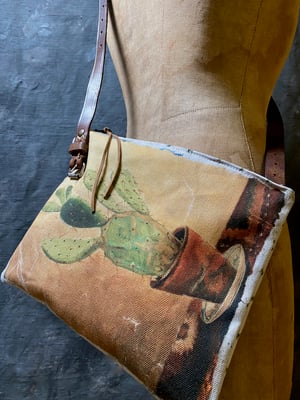 Image of Cactus pouch with crossbody strap