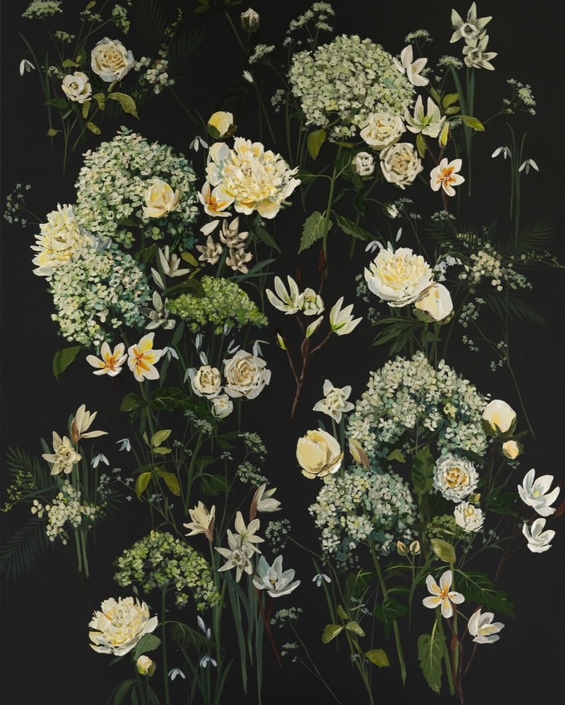 Image of SEASONS IN CREAM AND GREEN - GICLÉE PRINT