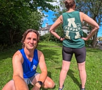 Image 4 of Big Scroll (Bright White) - Unisex Running Vest