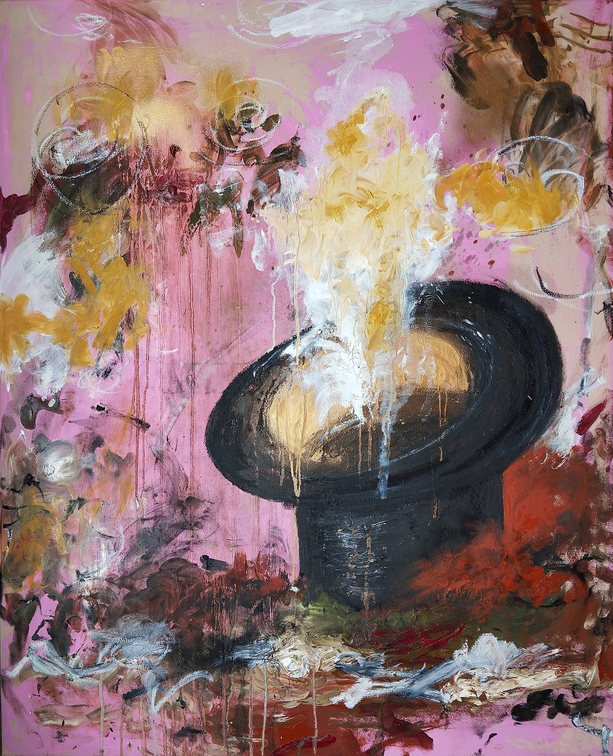 Image of Por qué no la magia. Técnica mixta sobre lienzo. 100x81cm.
