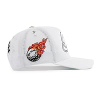 Image 4 of Tee Time Trucker Hat (White)