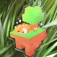 Image 1 of Minecraft Fox 3" Charm