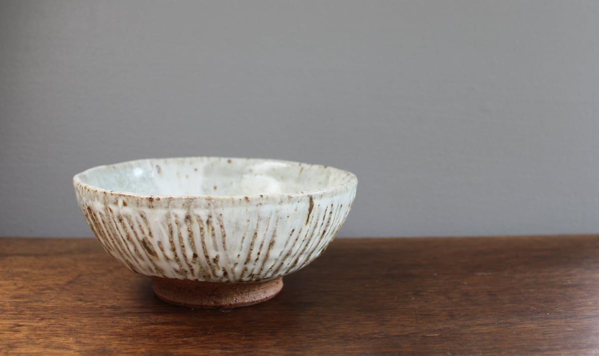 Image of Textured Footed Bowl