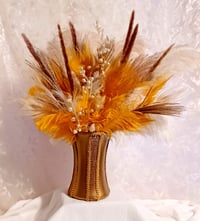 Image 2 of Florals and Feathers in Gold