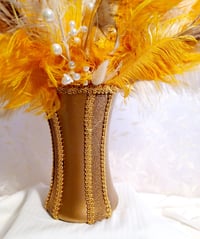 Image 5 of Florals and Feathers in Gold