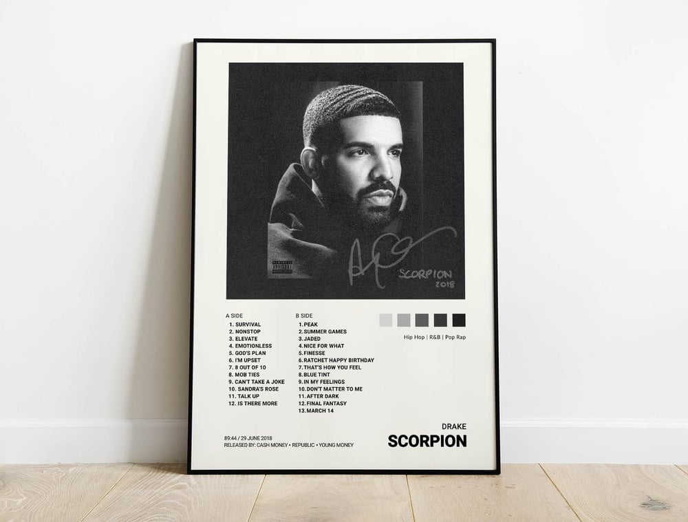 Drake - Scorpion Music Album Poster