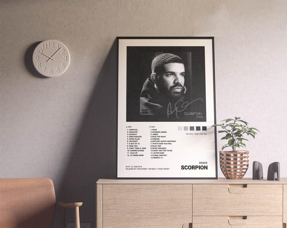 Drake - Scorpion Music Album Poster