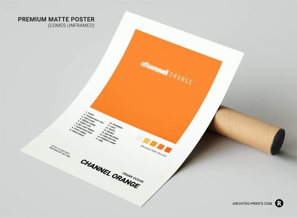 Frank Ocean - Channel ORANGE Music Album Poster