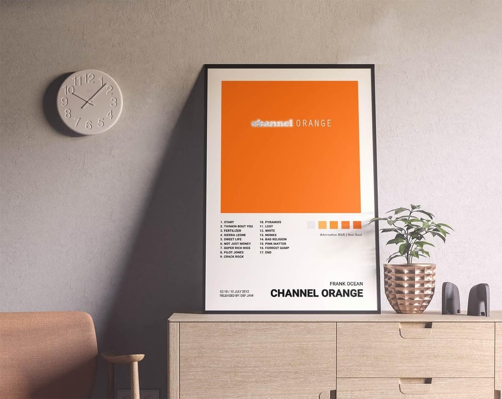 Frank Ocean - Channel ORANGE Music Album Poster