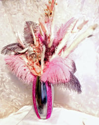 Image 3 of Florals and Feathers in Pink