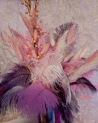 Image 4 of Florals and Feathers in Pink