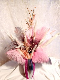 Image 1 of Florals and Feathers in Pink