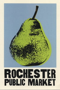 Image 1 of Rochester Public Market Pear Postcard