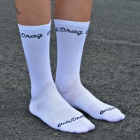 Image 4 of White 7 inch tall AntiDrag sock 2024