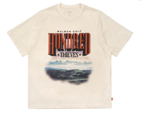 Image 1 of 100 THIEVES X MALBON HORIZON TEE - CREAM (LARGE) [2024]