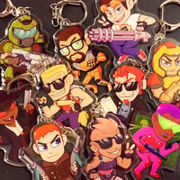 Image 1 of Retro FPS Protag 2.5" Charms