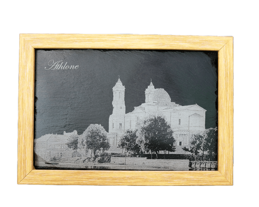 Image of Slate Plaque With Timber Frame