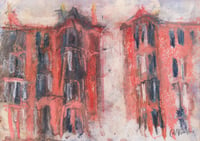 Image 2 of Dowanhill Tenements - Soft Pastels, Charcoal, Pencil and Acrylic Paint on Paper 