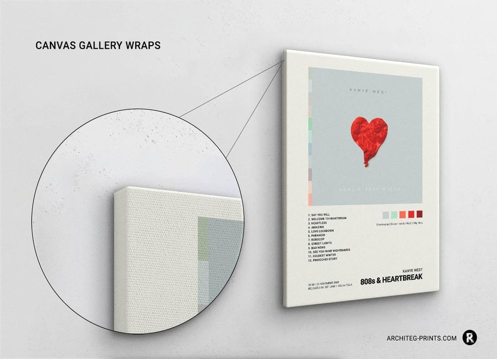 Kanye West - 808s & Heartbreak Music Album Poster