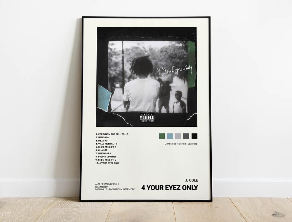 J. Cole - 4 Your Eyez Only Music Album Poster