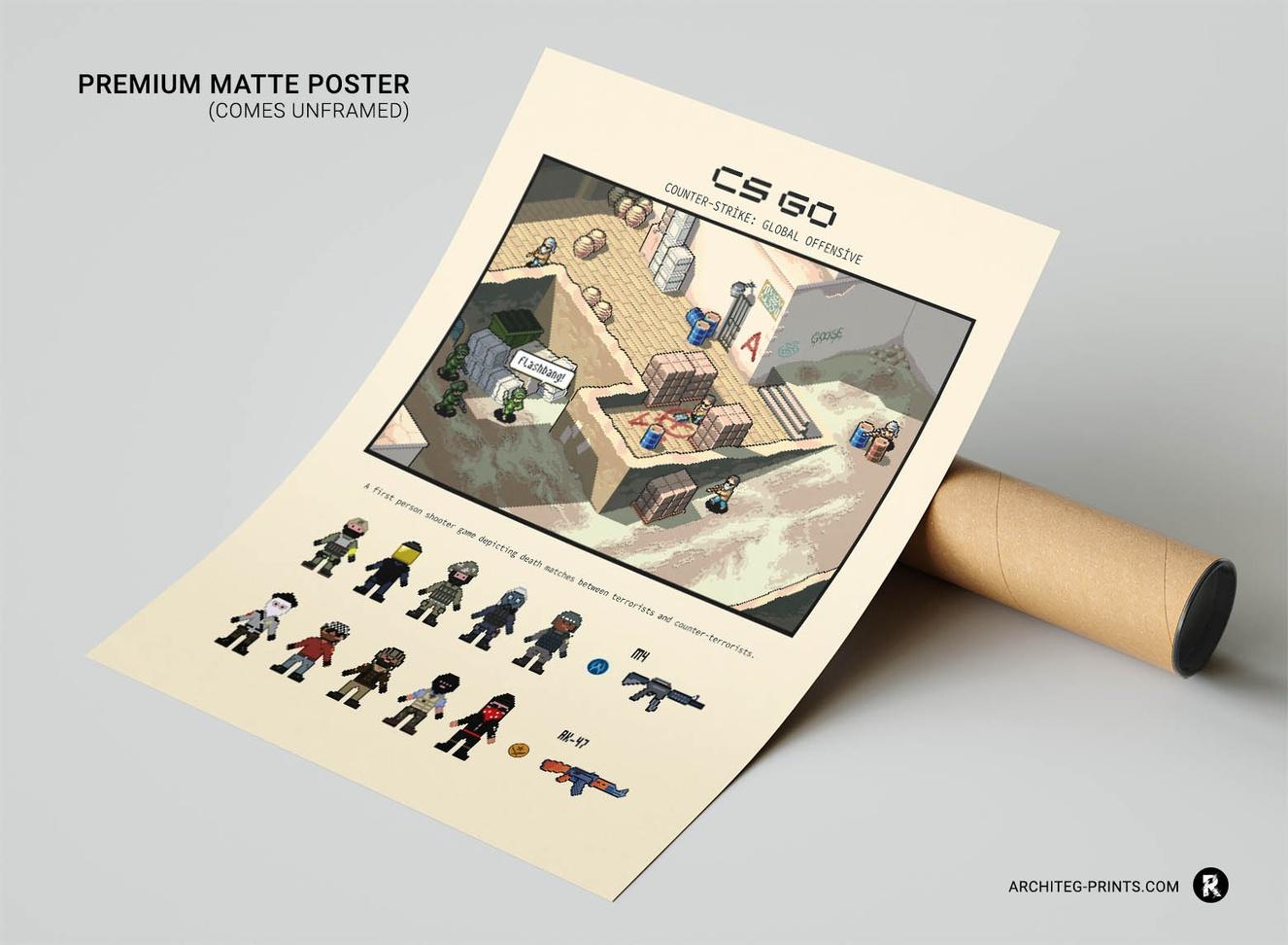 Counter-Strike Global Offensive - CS GO Game Poster | Architeg Prints