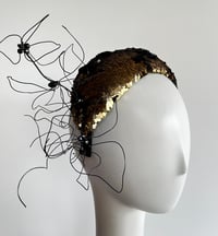 Image 1 of Gold and black sequin bandeau 