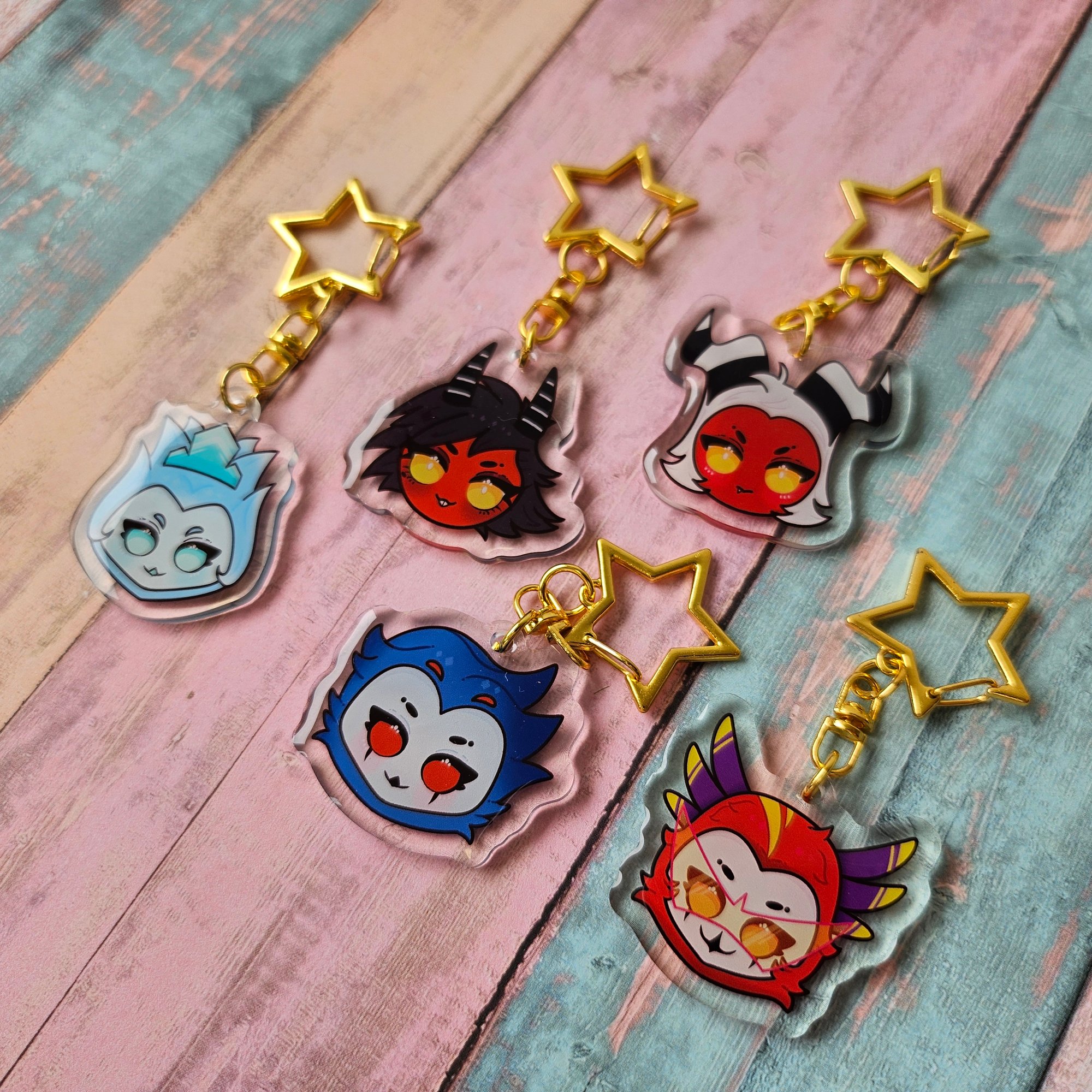 Helluva Boss Face Charms 2