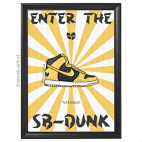 Image 2 of Sneaker Poster Nike Sb Dunk High “Wu-Tang” (Killer Bees)