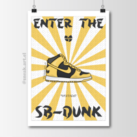 Image 1 of Sneaker Poster Nike Sb Dunk High “Wu-Tang” (Killer Bees)