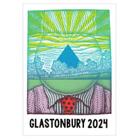 Limited Edition Glastonbury Postcard | Eddie Goes Back 2024