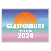 Limited Edition Glastonbury Postcard | Love & Peace 2024