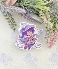 Cat Witch Vinyl Sticker 