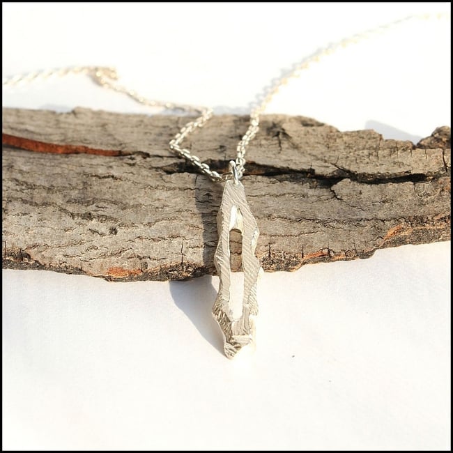 Sliver of Silver Pendant