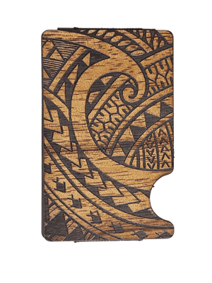 Image of Money Clip / Credit Card Holder Tribal Design