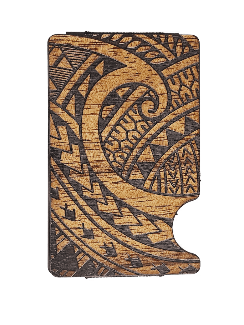 Image of Money Clip / Credit Card Holder Tribal Design