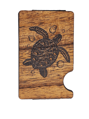 Image of Money Clip / Credit Card Holder Honu Design