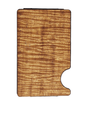 Image of Money Clip / Credit Card Holder Curly Koa, No Image