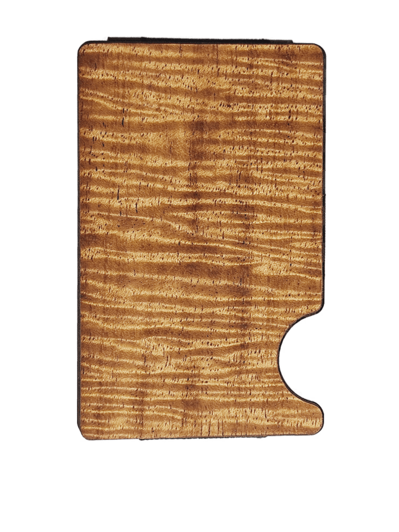 Image of Money Clip / Credit Card Holder Curly Koa, No Image