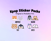 Image 1 of Large Kpop Sticker Packs 