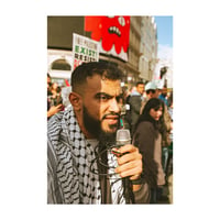 'London marches for Palestine, Speaker' by Daragh