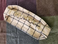 Image 2 of Linen Elastic Headcover in Windowpane 
