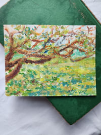 Image 1 of Jeweled Field Through Live Oak Branches -Original Acrylic Painting