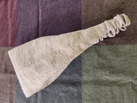 Image 2 of Linen Elastic Hair Covering in Taupe