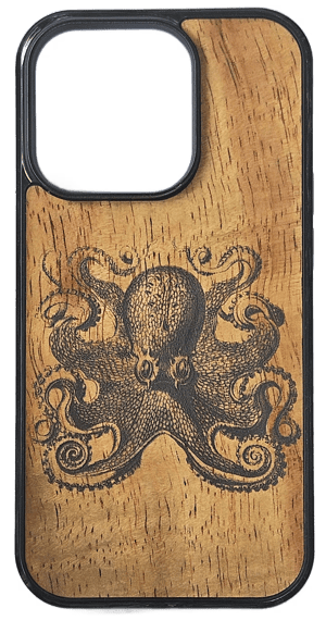 Image of Octopus Koa wood phone case