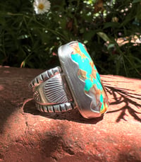 Image 2 of WL&A Handmade Heavy Ingot Royston Sunrise Ring - Size 8