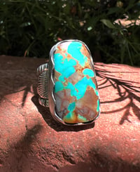 Image 1 of WL&A Handmade Heavy Ingot Royston Sunrise Ring - Size 8