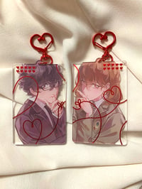 Image 1 of P5 | Red String of Fate - Akeshuake Red Foil Acrylic Charms 