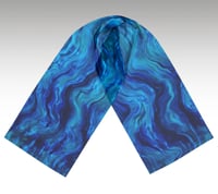 Image 2 of Silk Chiffon Scarf - Caribe